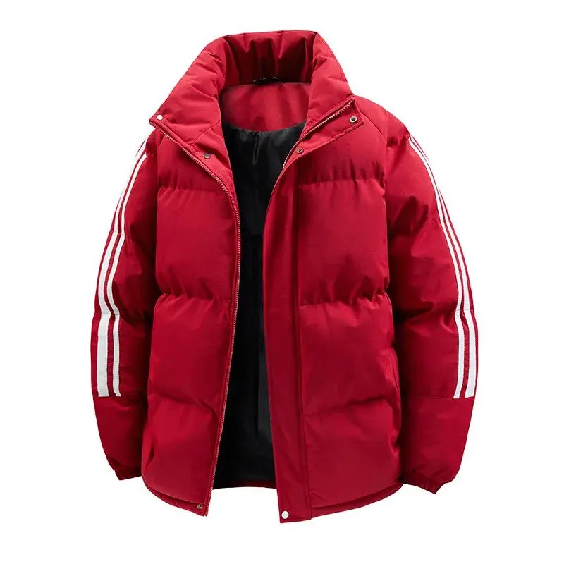 Street Wear New Fashion Men Stand Collar Casual Down Jackets Quality Male Thicker Warm Parkas Couple Loose Winter Coats Size 3XL
