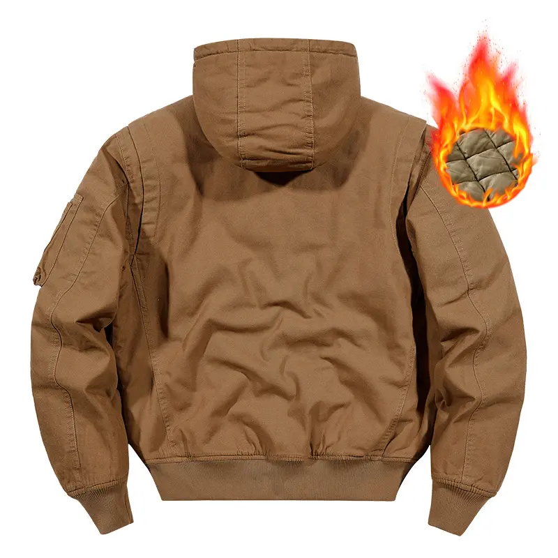 New Fashion Men Hooded Thicker Winter Dowm Jackets Man Multiple Pockets Casual Cargo Jackets Male Loose Bomber Jackets Coats 5XL