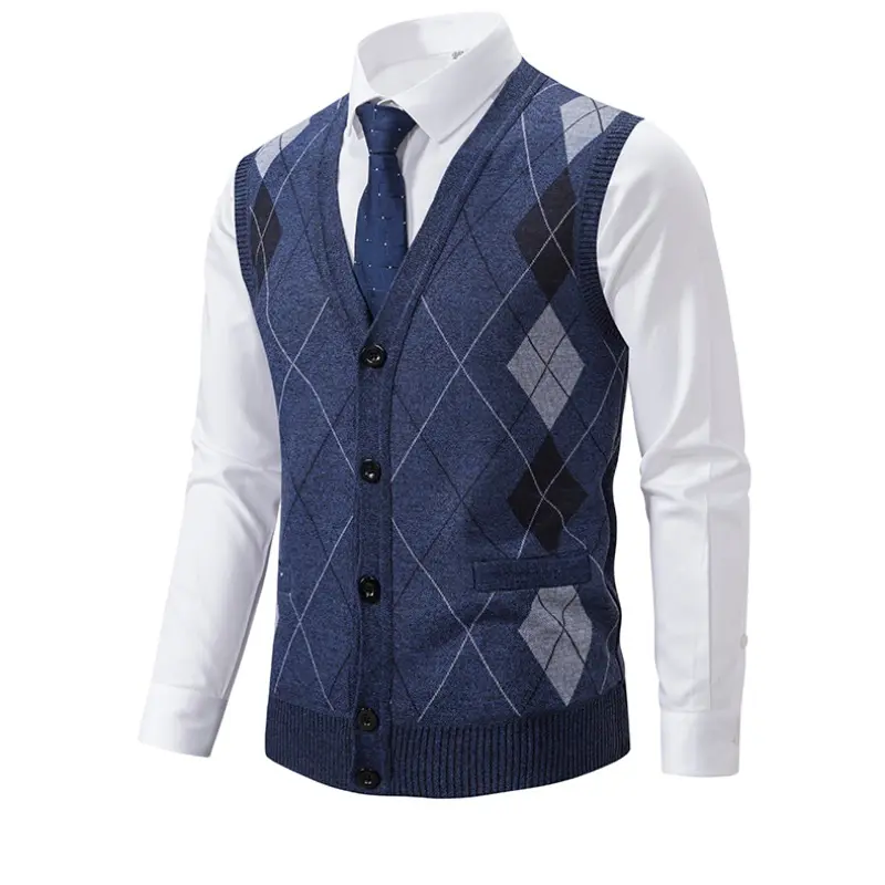 Men Autumn Sweater Vests Cardigan Waistcoats High Quality Male Business Casual Sleeveless Sweaters New Winter Outwear Vests 4X