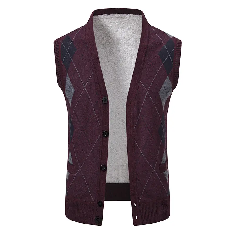 Men Autumn Sweater Vests Cardigan Waistcoats High Quality Male Business Casual Sleeveless Sweaters New Winter Outwear Vests 4X