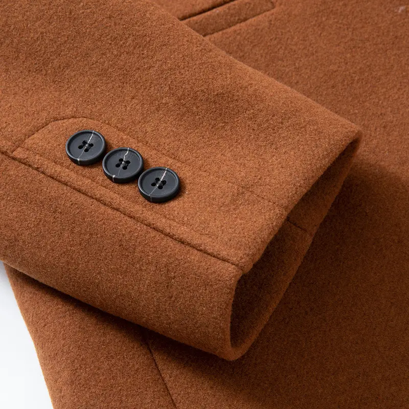 Men Business Casual Cashmere Trench Coats New Winter Woolen Blends Man Thicker Warm Overcoats High Quality Male Long Jackets 4XL