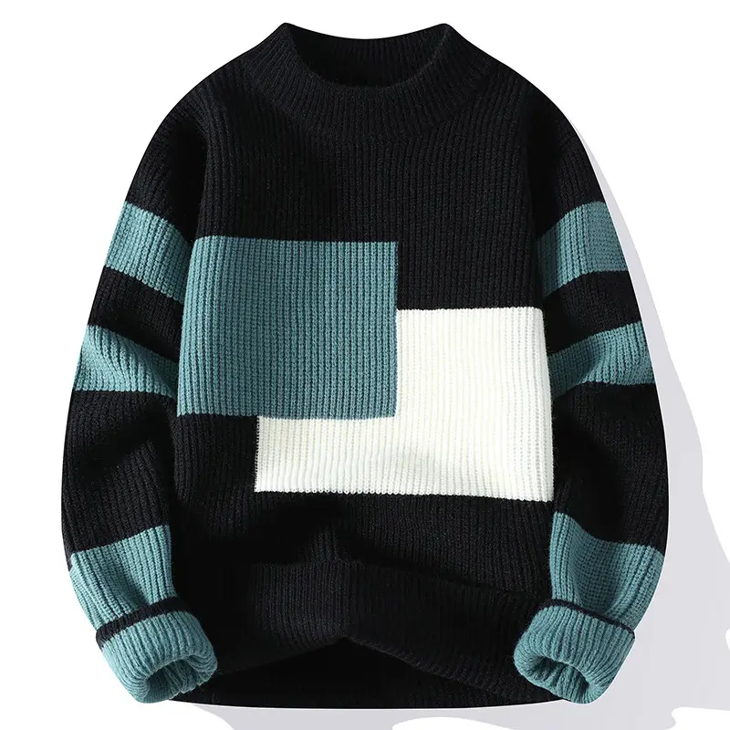 Men Winter Casual Knitwear Sweaters Fleece Warm Pullovers Good Quality Male Outwear Loose Sweaters For Men 4XL Men's Clothing