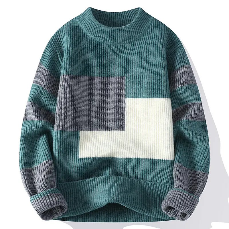 Men Winter Casual Knitwear Sweaters Fleece Warm Pullovers Good Quality Male Outwear Loose Sweaters For Men 4XL Men's Clothing