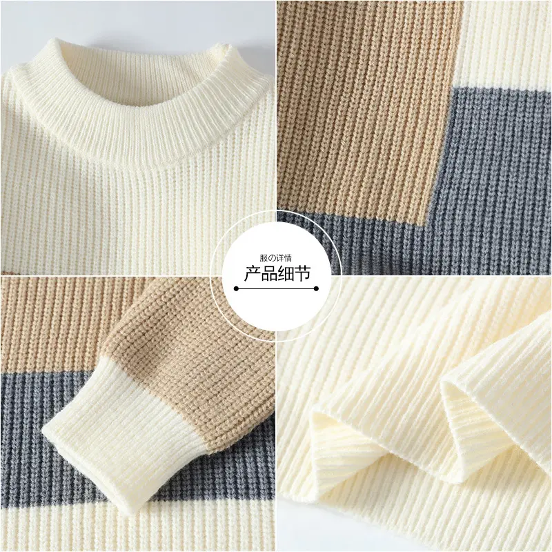 Men Winter Casual Knitwear Sweaters Fleece Warm Pullovers Good Quality Male Outwear Loose Sweaters For Men 4XL Men's Clothing
