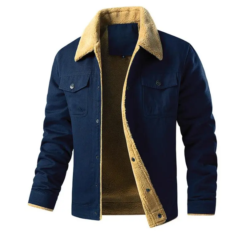 New Winter Men Fleece Warm Jackets Good Quality Man Cotton Parkas Multiple Pockets Male Casual Winter Coats Men's Clothing 3XL