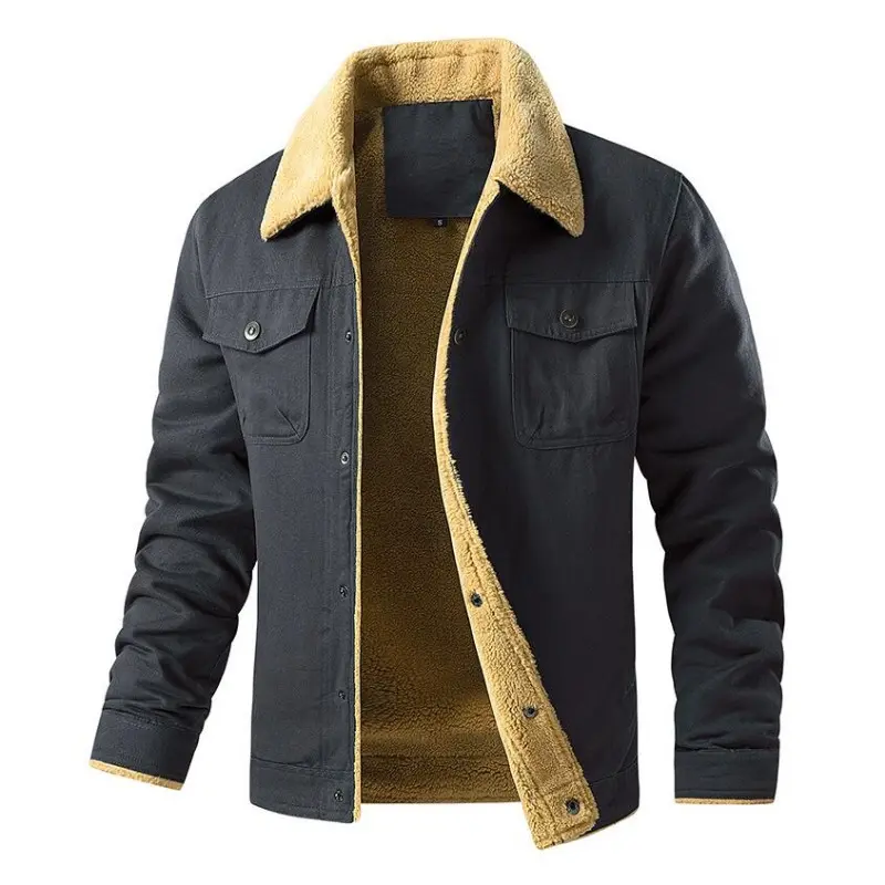 New Winter Men Fleece Warm Jackets Good Quality Man Cotton Parkas Multiple Pockets Male Casual Winter Coats Men's Clothing 3XL