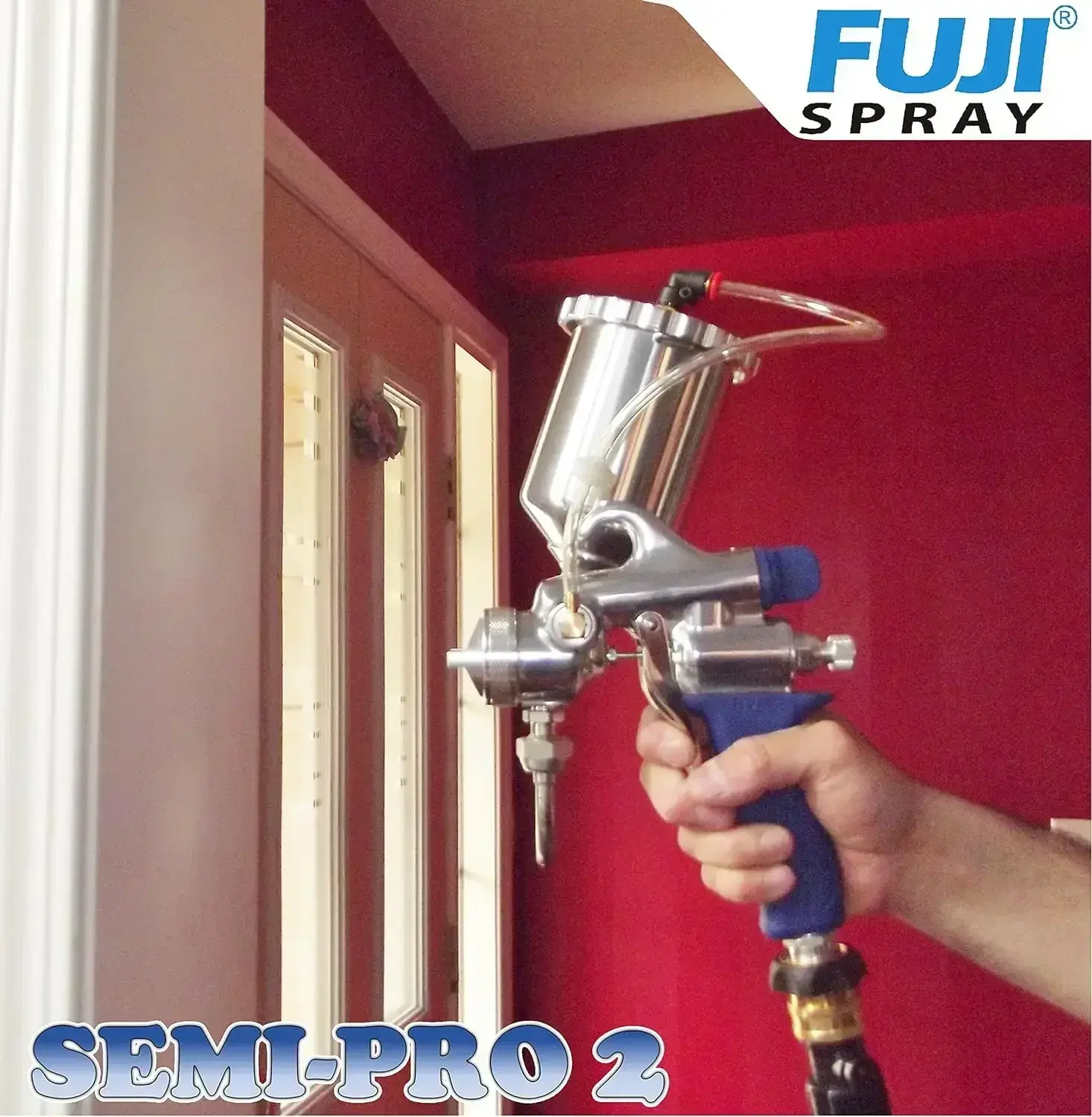 2203G Semi-PRO 2-Gravity HVLP Spray System, Blue