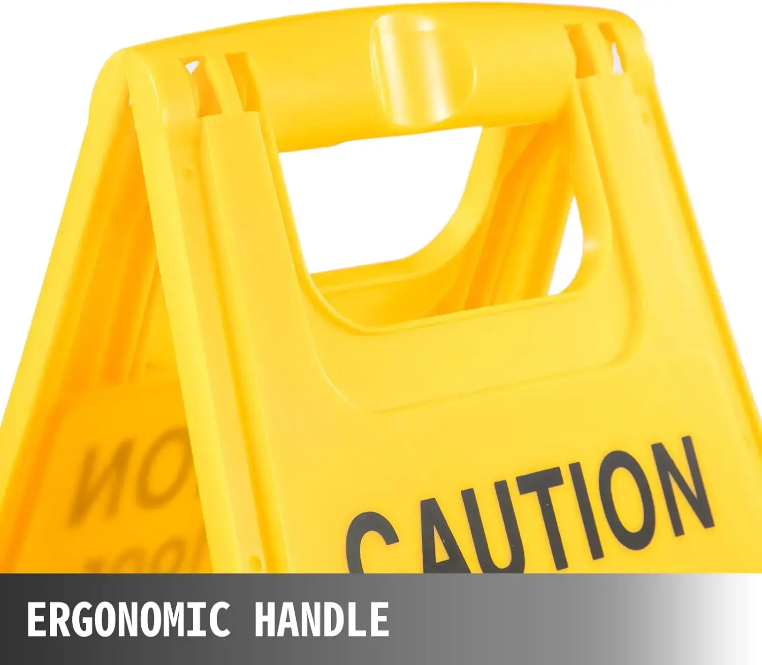 12 Pack Caution Wet Floor Sign 25-Inch Yellow Wet Floor Sign Double Sided Wet Floor Cones Fold-Out Bilingual Plastic Board