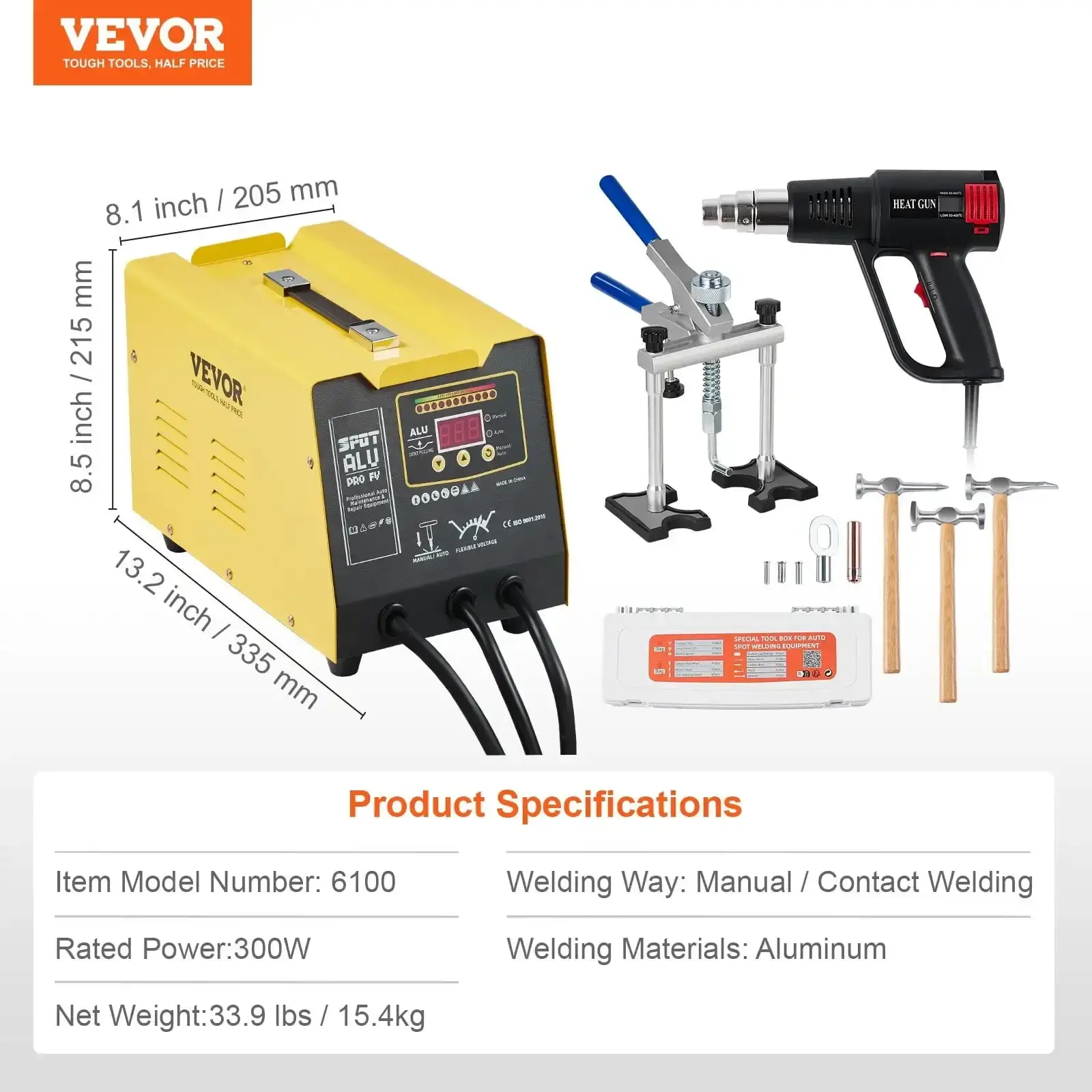 Spot Welder Dent Puller 300W Stud Welder Dent Repair for Aluminum Car Body