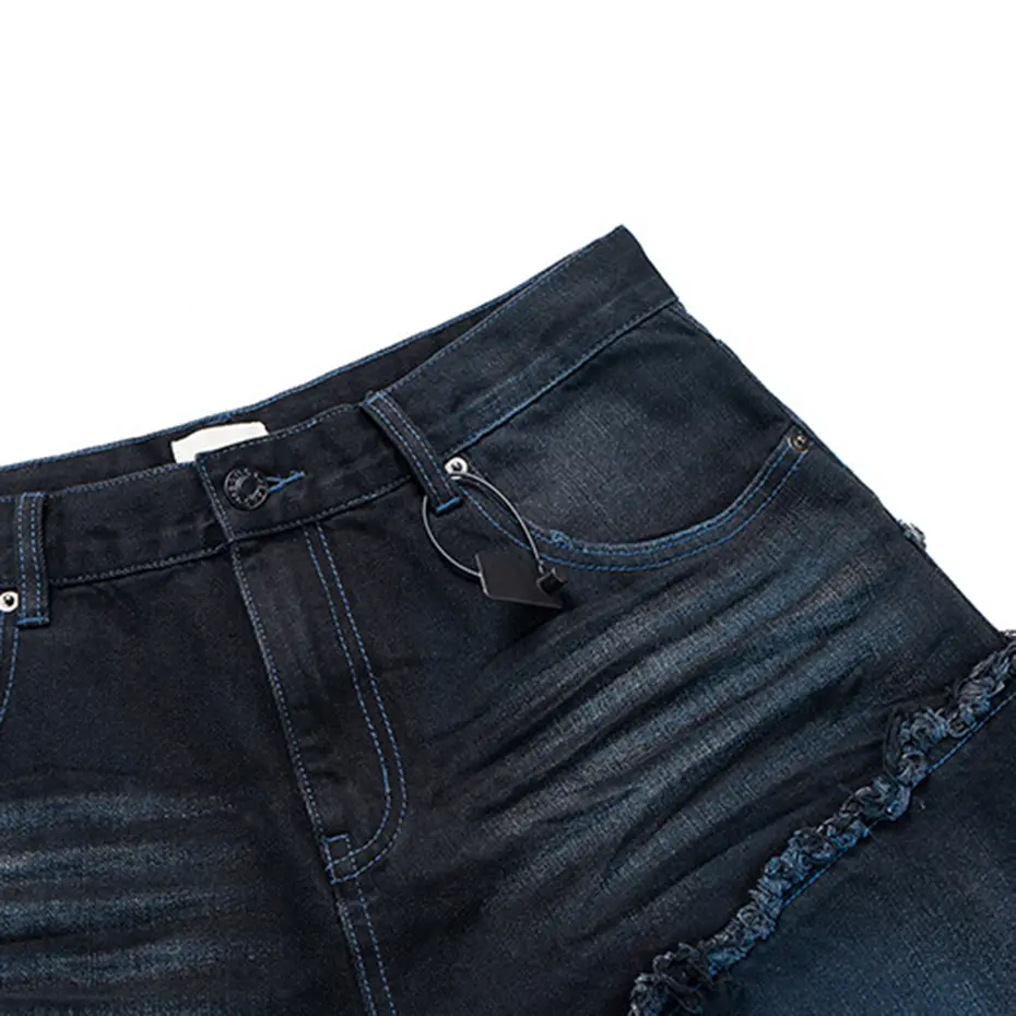 Streetwear Hip Hop Baggy Jeans Men Harajuku Loose Straight Denim Pants Vintage Blue Jeans