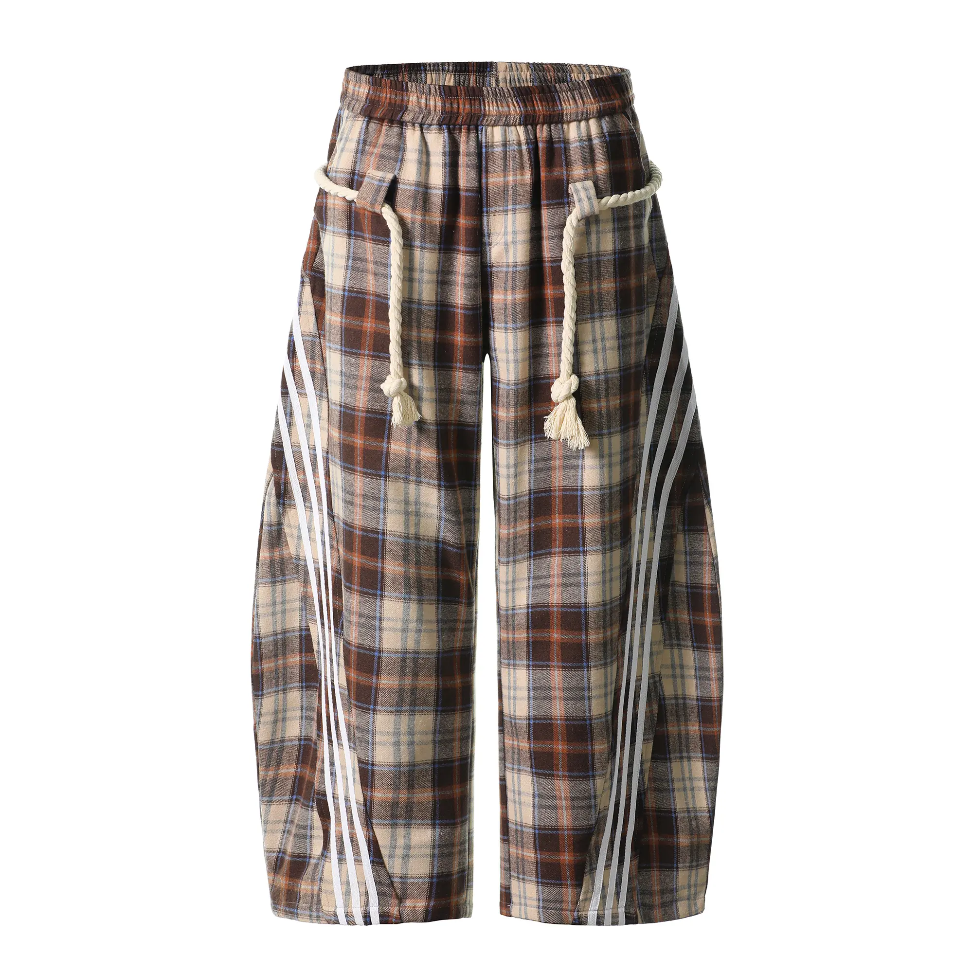 Striped Loose Pants Streetwear Oversized Sweatpants Joggers Black Wide Leg Sports Pants Trackpants