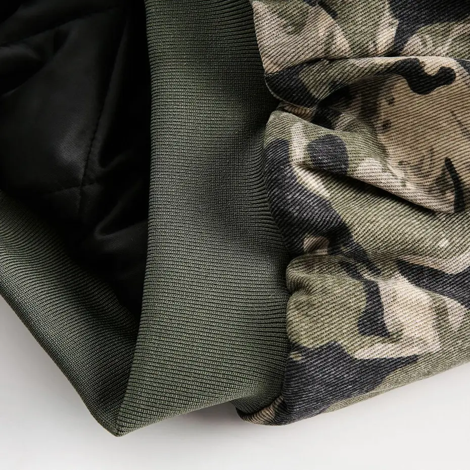 Fur Collar Parkas Camouflage Padded Jackets Men Streetwear Harajuku Oversized Bubble Coats Outwear