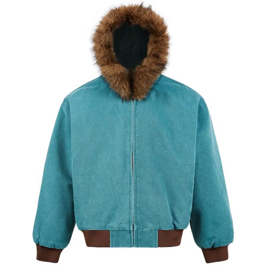 Winter Jackets Fur Collar Parkas Coats Men Vintage Thicken Warm Jackets Streetwear Harajuku Hip Hop Padded Jackets Outwear