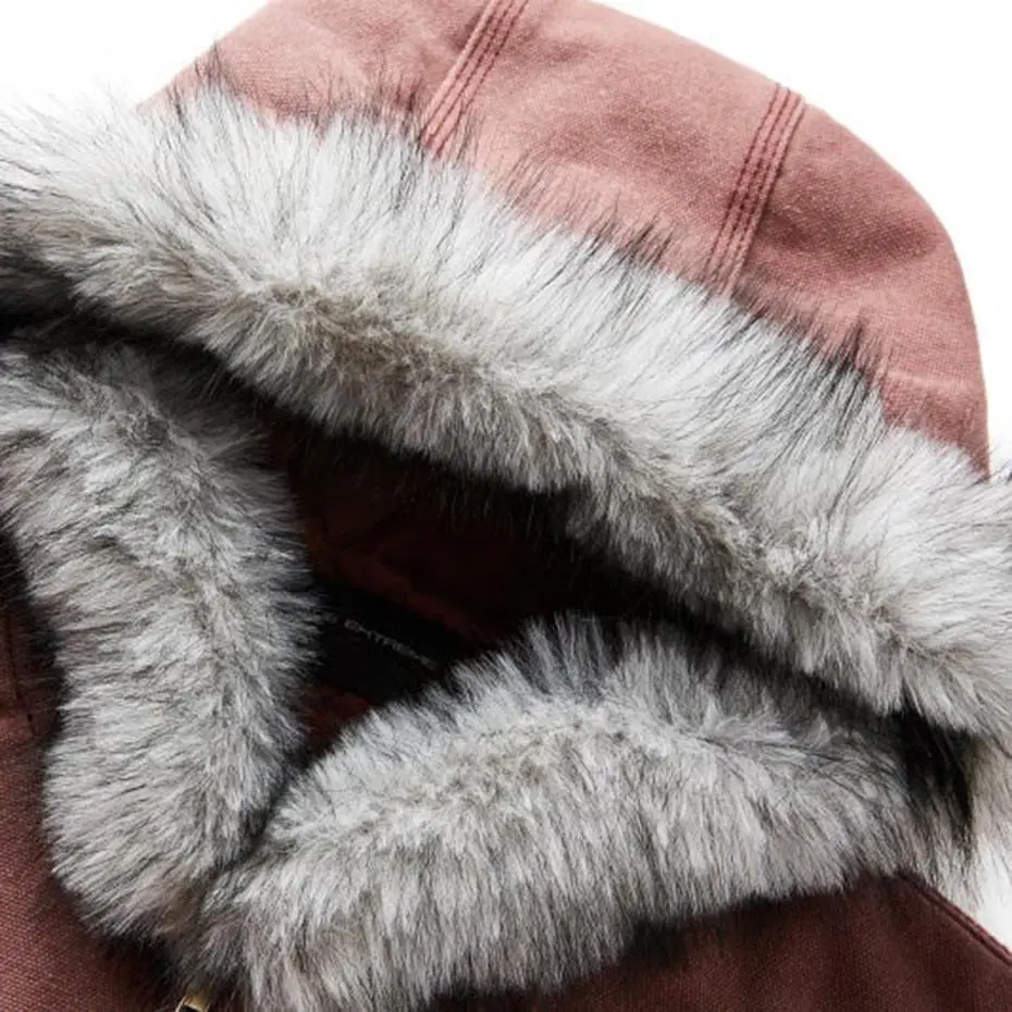 Winter Jackets Fur Collar Parkas Coats Men Vintage Thicken Warm Jackets Streetwear Harajuku Hip Hop Padded Jackets Outwear