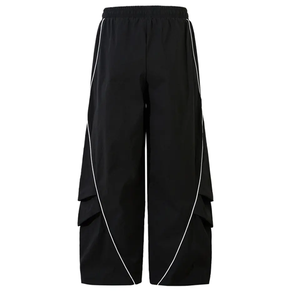 Striped Loose Pants Streetwear Oversized Sweatpants Joggers Black Wide Leg Sports Pants Trackpants