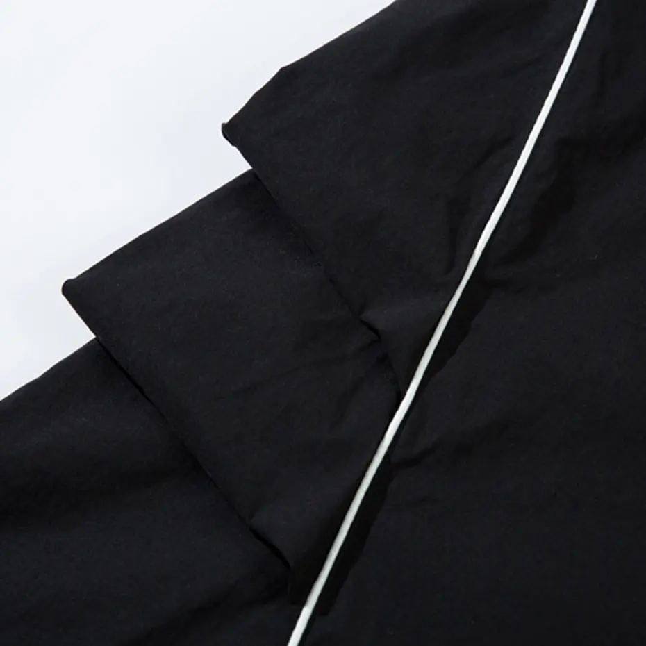 Striped Loose Pants Streetwear Oversized Sweatpants Joggers Black Wide Leg Sports Pants Trackpants