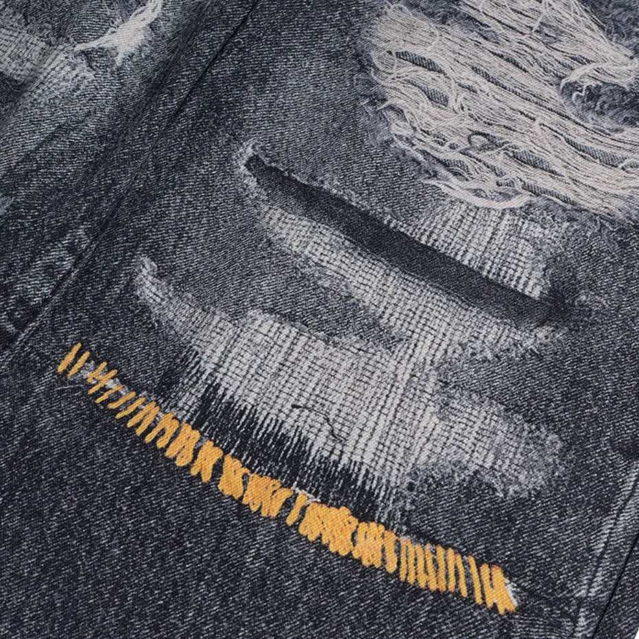 Vintage Baggy Jeans 3D Graphic Loose Straight Denim Pants Men Streetwear Harajuku Hip Hop Jeans