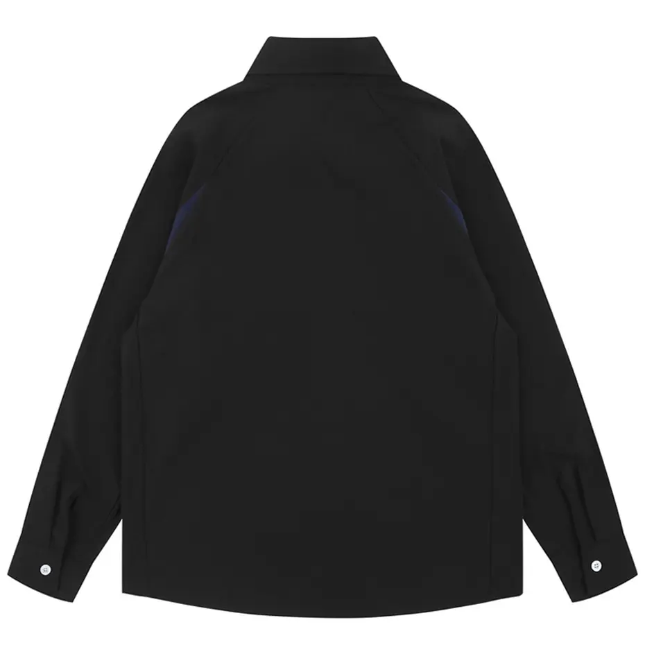 Vintage Long Sleeve Shirts Streetwear Harajuku Hip Hop Shirts Loose Casual Button Up Blouse