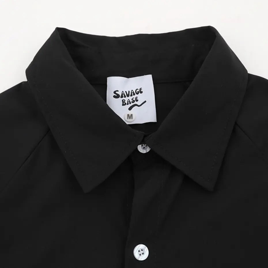Vintage Long Sleeve Shirts Streetwear Harajuku Hip Hop Shirts Loose Casual Button Up Blouse