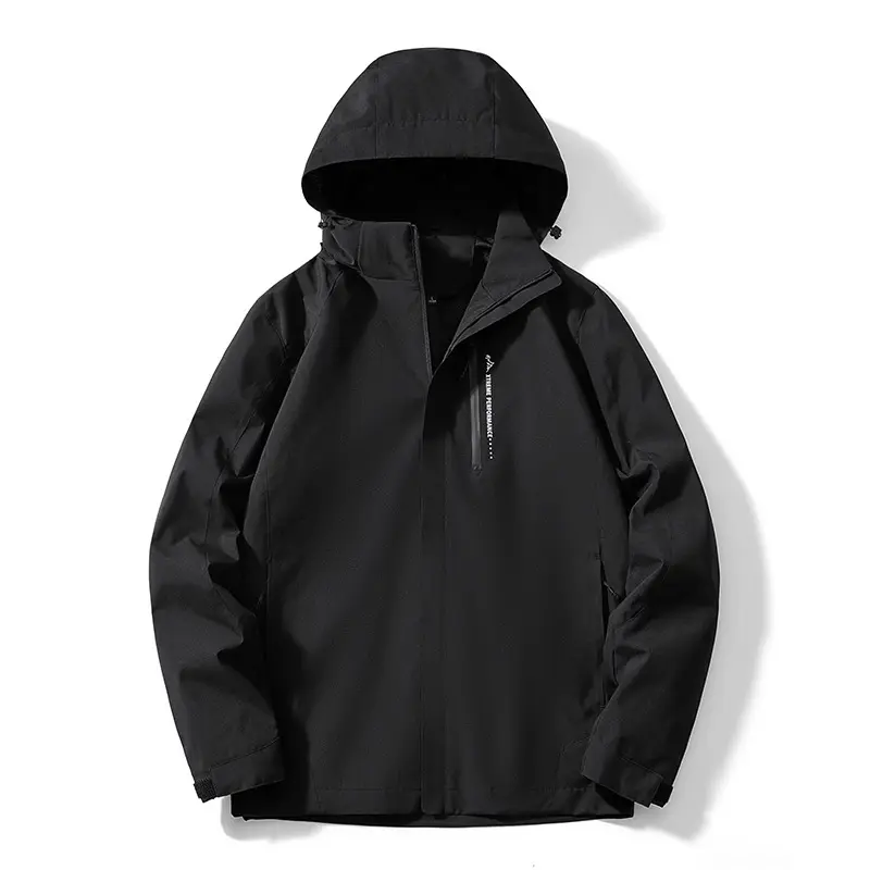 New Men Outdoor Hooded Windproof Waterproof Mountaineering Thin Jackets Couples Casual Coats Quality Man Sports Loose Jackets 5X