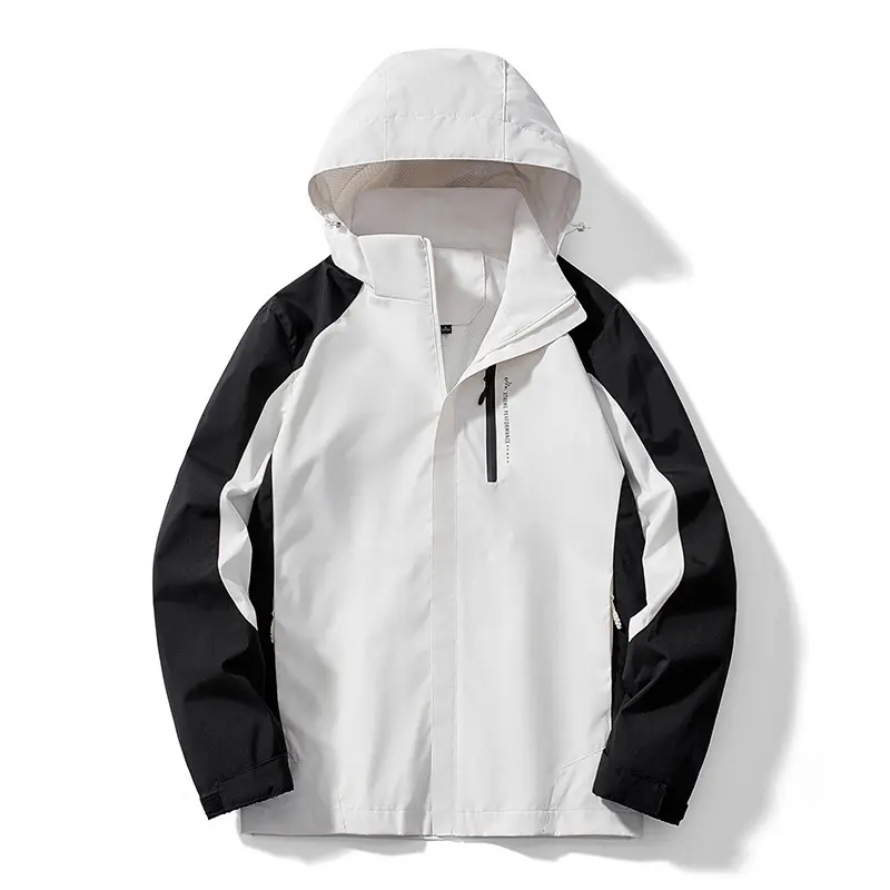 New Men Outdoor Hooded Windproof Waterproof Mountaineering Thin Jackets Couples Casual Coats Quality Man Sports Loose Jackets 5X