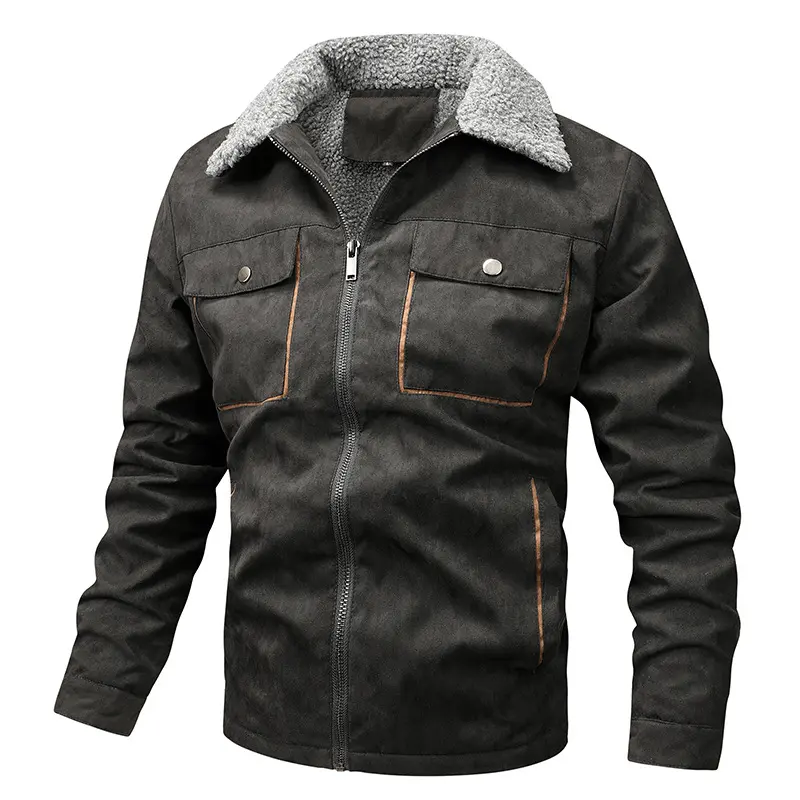 Men Fleece Winter Jackets Warm Coats New Fashion Down Jackets High Quality Male Tooling Jackets Winter Parkas Men's Clothing 5XL