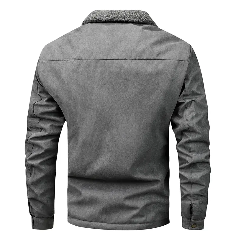 Men Fleece Winter Jackets Warm Coats New Fashion Down Jackets High Quality Male Tooling Jackets Winter Parkas Men's Clothing 5XL
