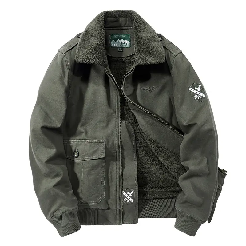 New Winter Men Fleece Warm Bomber Jackets Fur Collar Down Coats Parkas Quality Male Cotton Casual Jackets Winter Clothing Size 5
