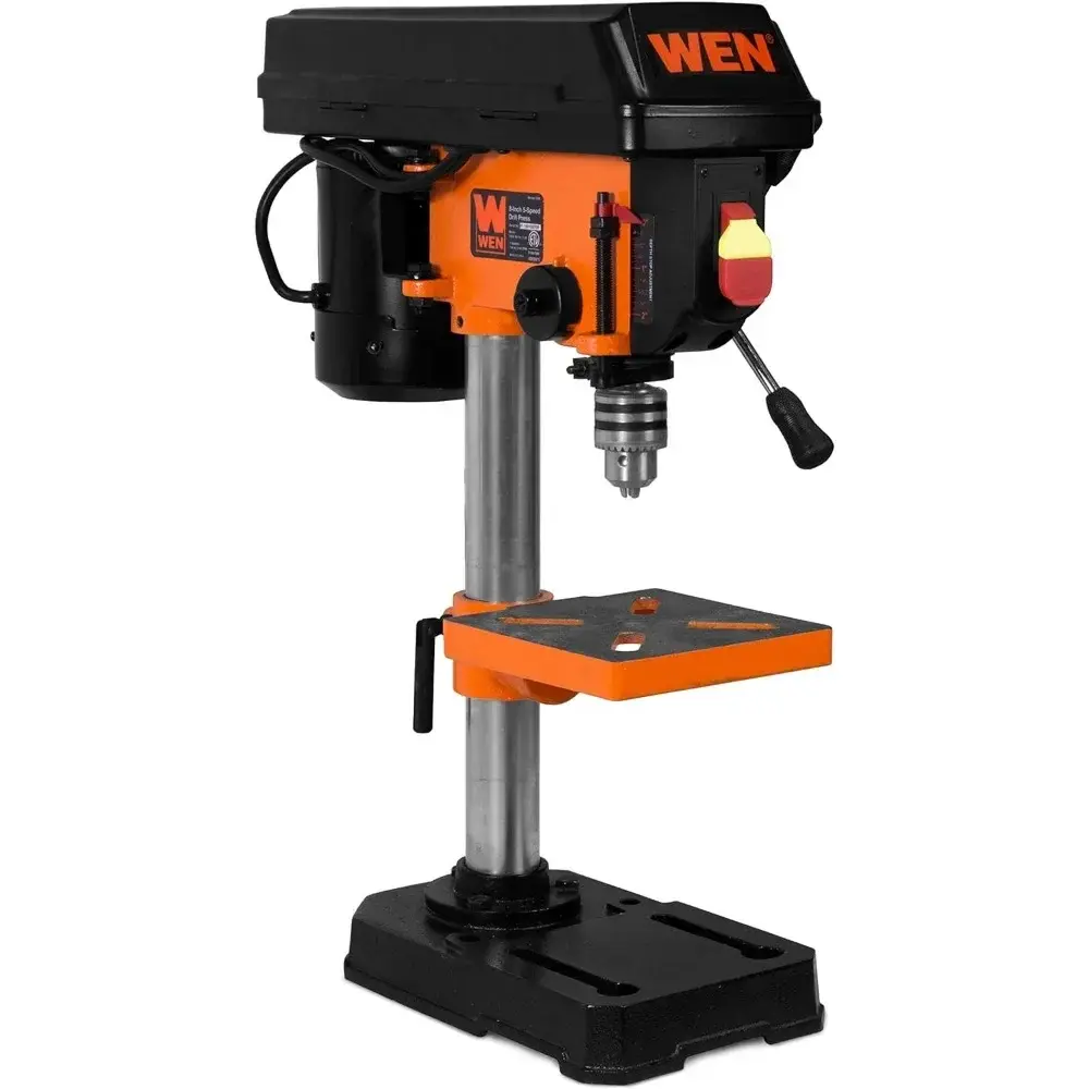 4208T 2.3-Amp 8-Inch 5-Speed Cast Iron Benchtop Drill Press,Black/Orange