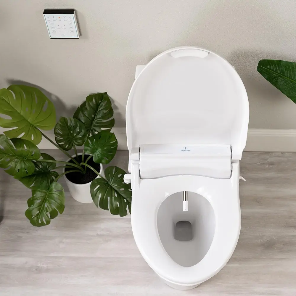 1000 Series Smart Toilet Seat with Heated Water, Wireless Remote, and Warm Air Dryer - Adjustable and Self-Cleaning electric bi
