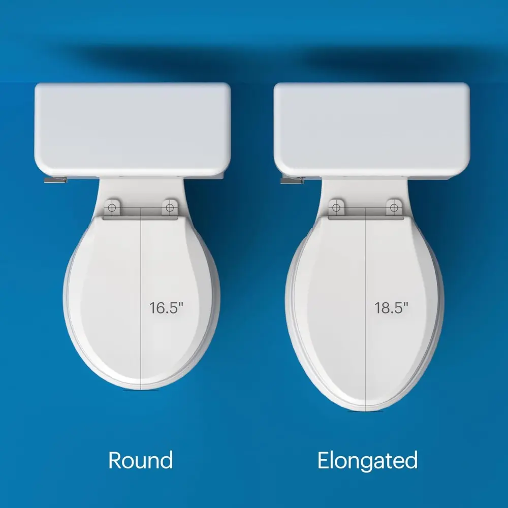 LT89 Electric Bidet Toilet Seat, Fits Elongated Toilets, White – Side Arm Control, Warm Water Wash, Strong Wash Mode, Stainless