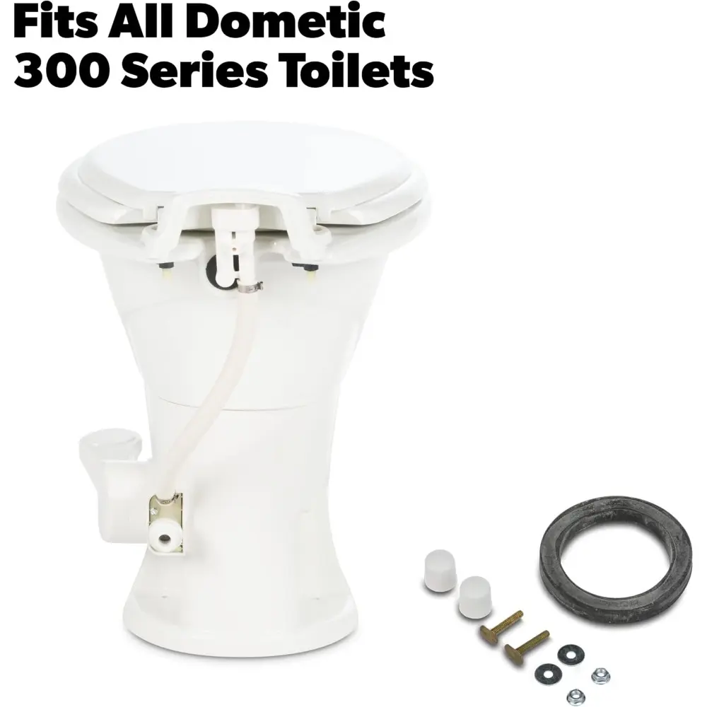 310 Standard Toilet, White & 385311652 Mounting Hardware Kit, White