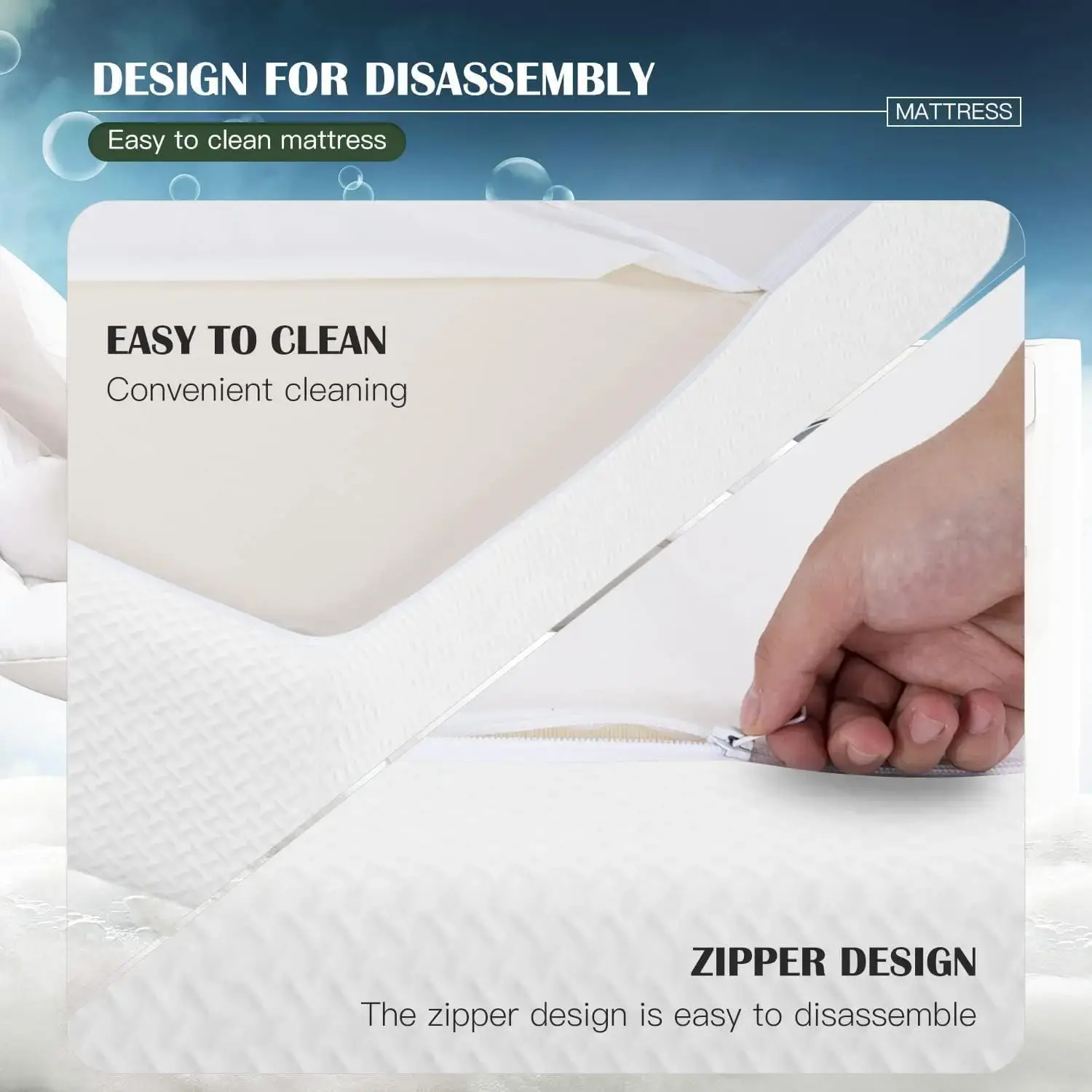 Gel Memory Foam Mattress 8 inch Mattress,Breathable Bed Mattress for Cooler Sleep Supportive & Pressure Relief