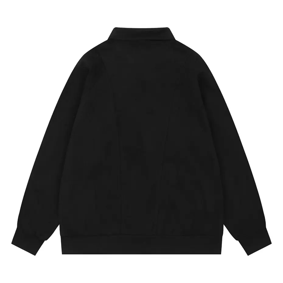 Vintage Suede Sweatshirts Striped Splicing Oversized Hoodies Men Streetwear Harajuku Hip Hop Hoodies