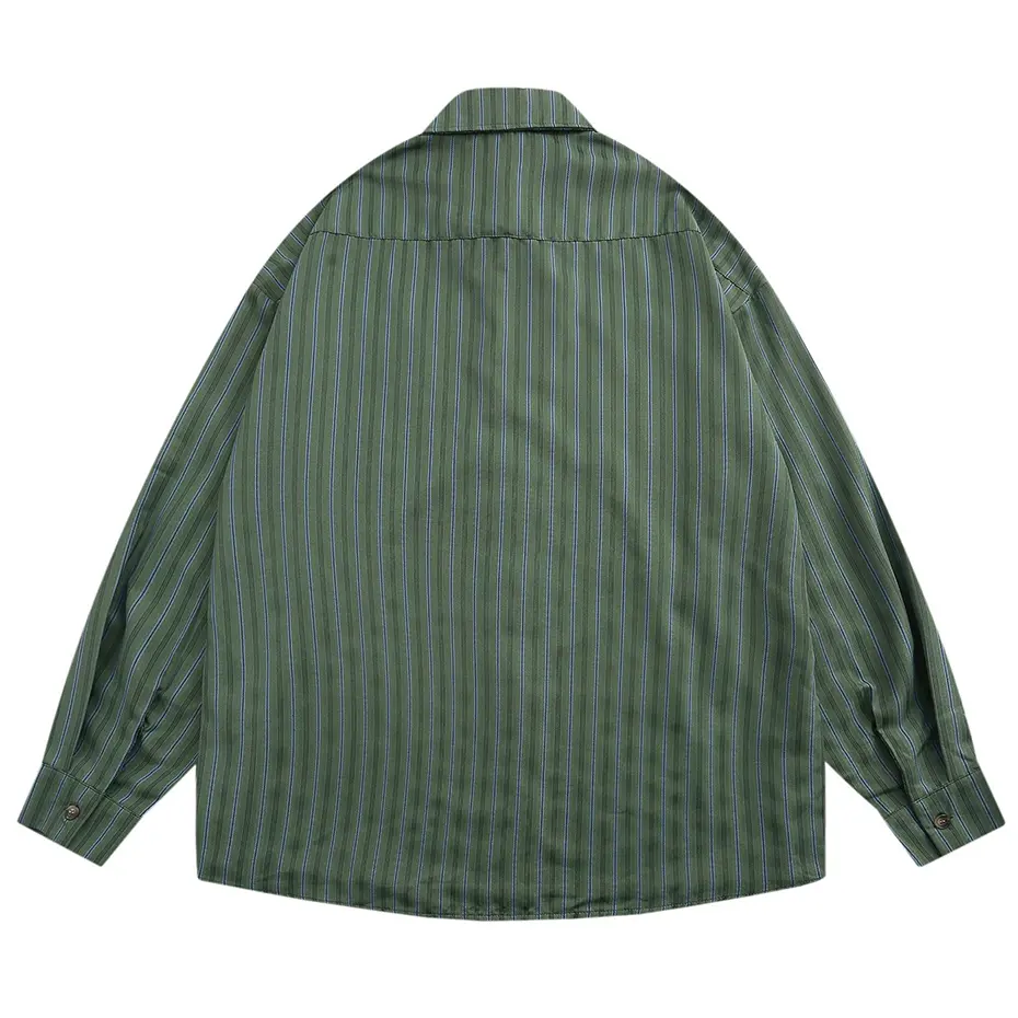 Japan Style Vintage Shirts Spring Autumn Loose Casual Long Sleeve Shirts Button Up Blouse Streetwear Harajuku Oversized Shirts