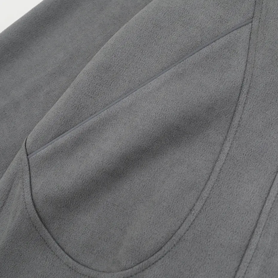 Vintage Suede Sweatshirts Striped Splicing Oversized Hoodies Men Streetwear Harajuku Hip Hop Hoodies