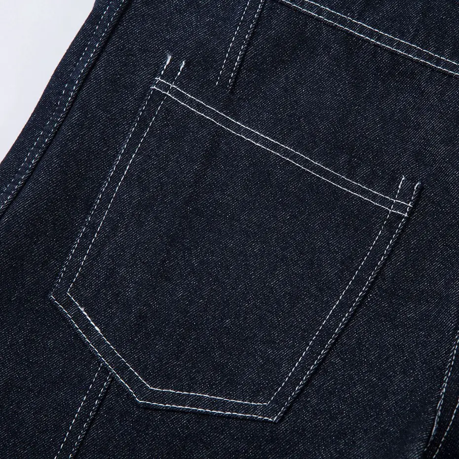 Men's Hi Street Wide Leg Jeans Blue Baggy Jeans Loose Casual Denim Pants Streetwear Harajuku Hip Hop Jeans for Male 2025