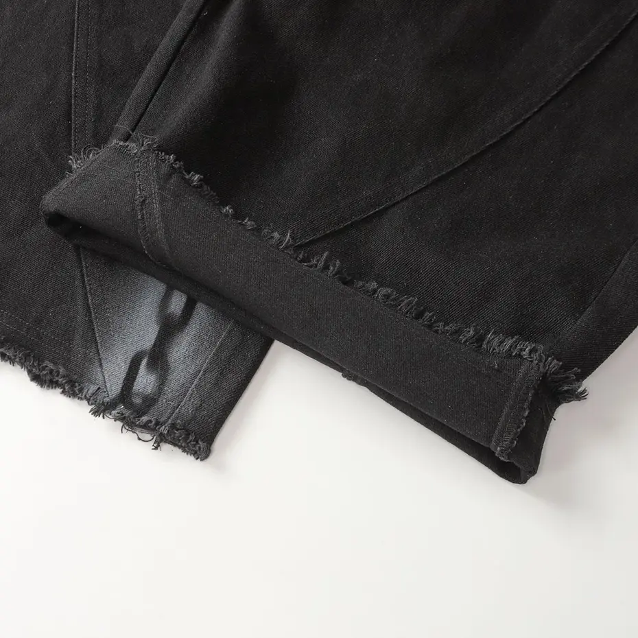 Chain Graphic Baggy Jeans Black Loose Wide Leg Denim Pants Men's Streetwear Harajuku Oversized Hip Hop Jeans