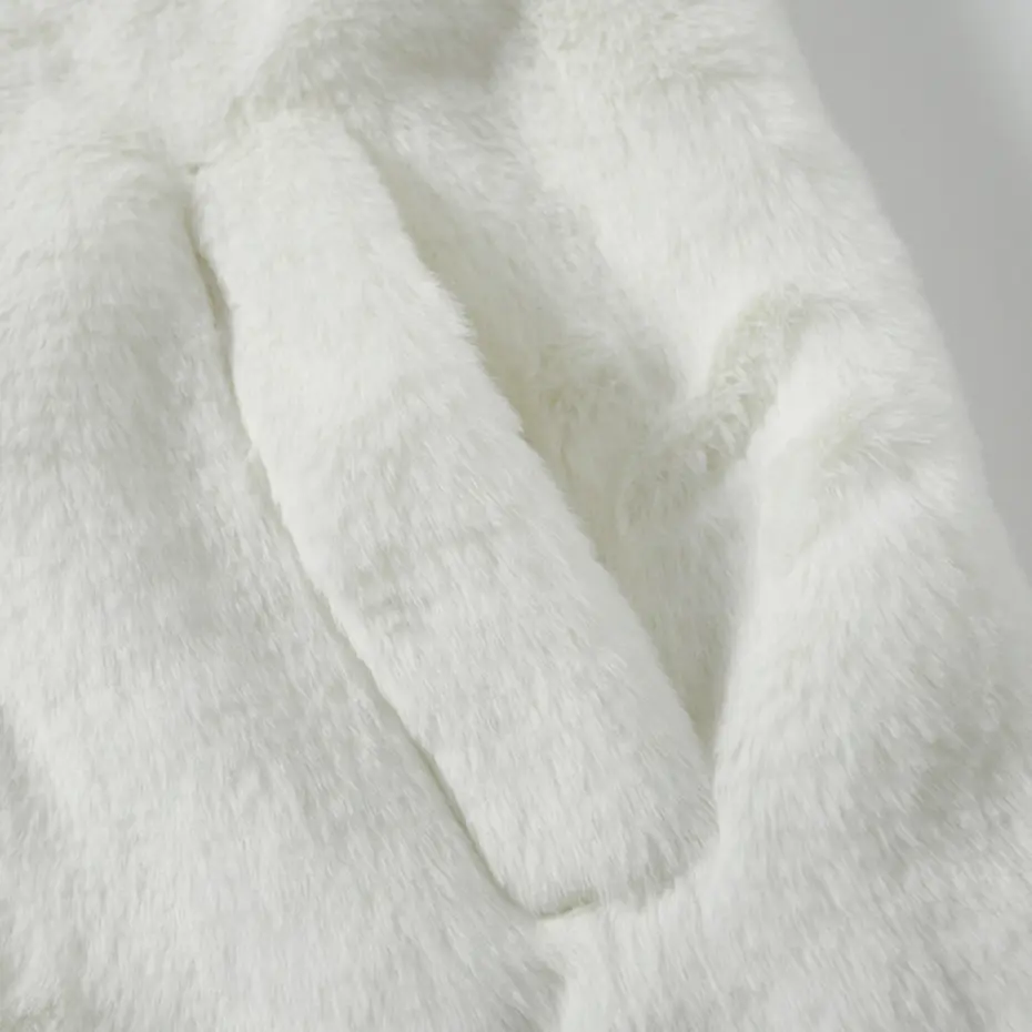 Cross Embroidery Fleece Jacket Men Streetwear Harajuku Hip Hop Oversized Fluffy Fuzzy Jackets Zipper Coat Black White Clothing