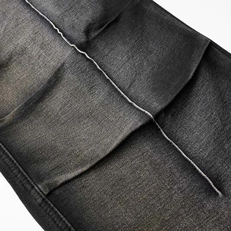 Vintage Blue Baggy Jeans Men's Streetwear Harajuku Hip Hop Jeans Side Pocket Pleated Loose Straight Denim Pants