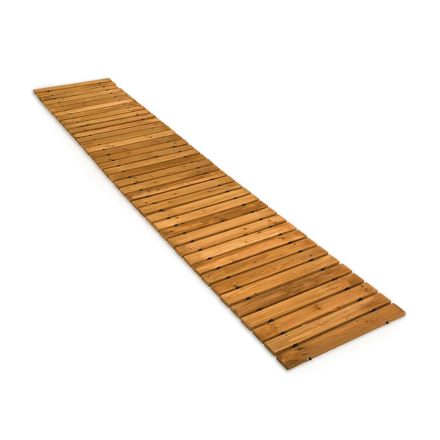 Weather-Resistant Straight Cedar Pathway for Gardens