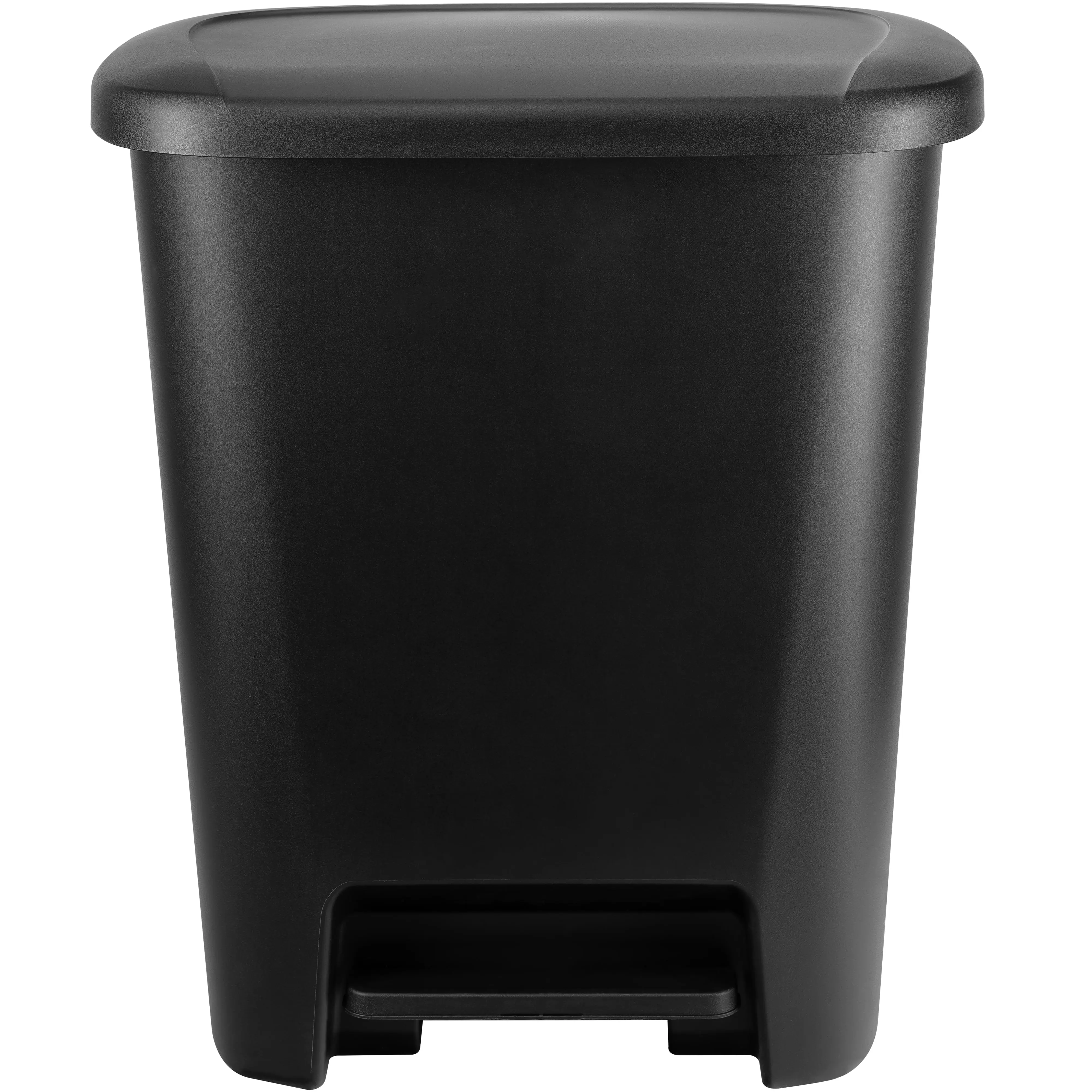 20.4 Gallon Step-On Trash Can, Plastic Extra Large Kitchen Trash Can, Black
