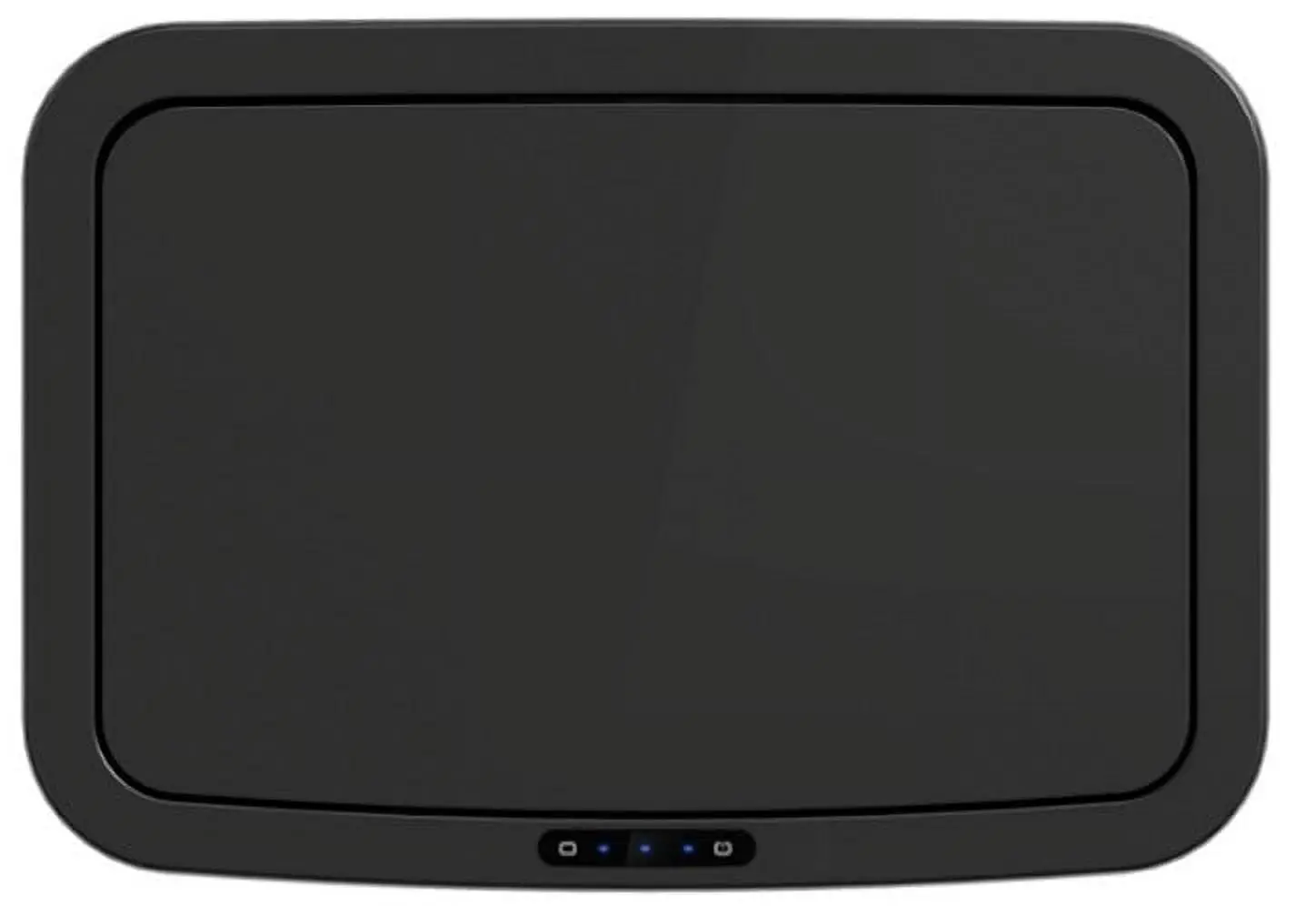 13.2 Gallon Plastic Kitchen Motion Sensor Trash Can, Black