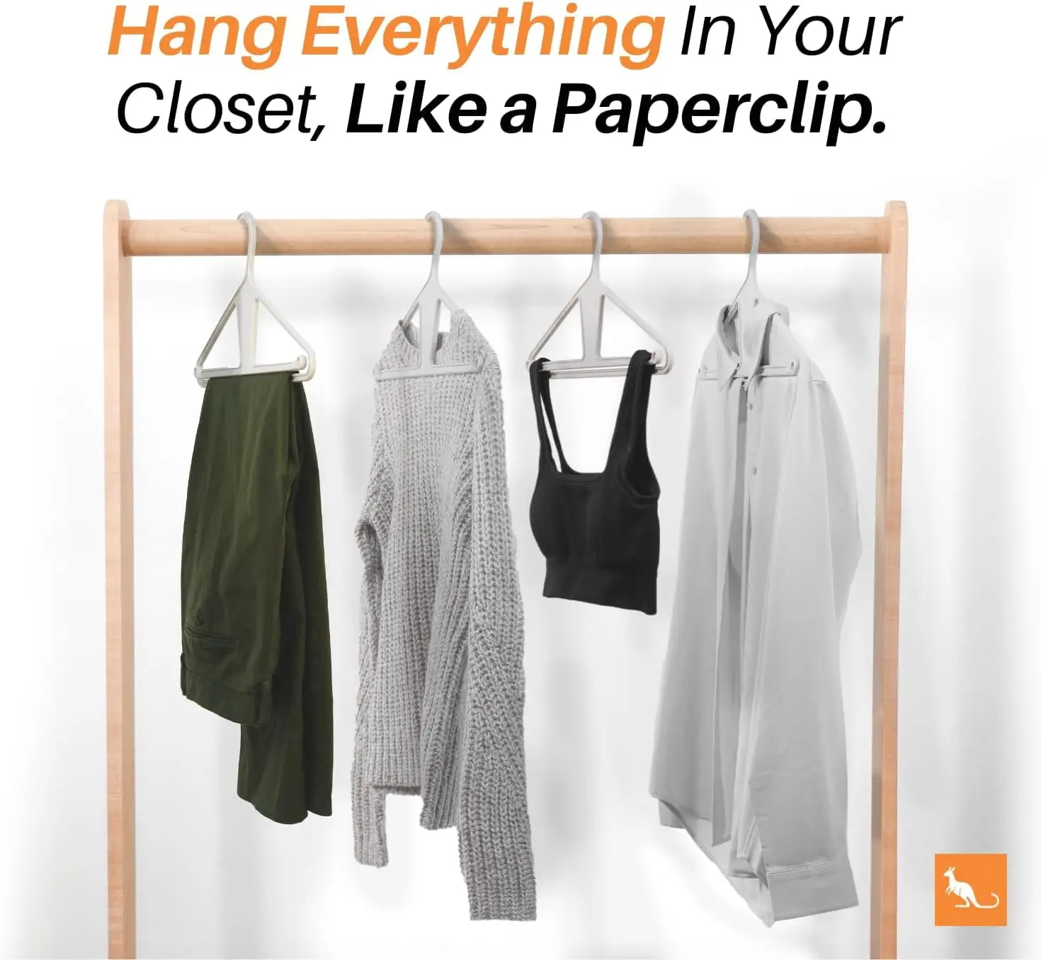 100% Recycled High-Strength Clothing Hanger, Pants, Shirt, Jacket - Patented (Oatmilk 10-Pack)
