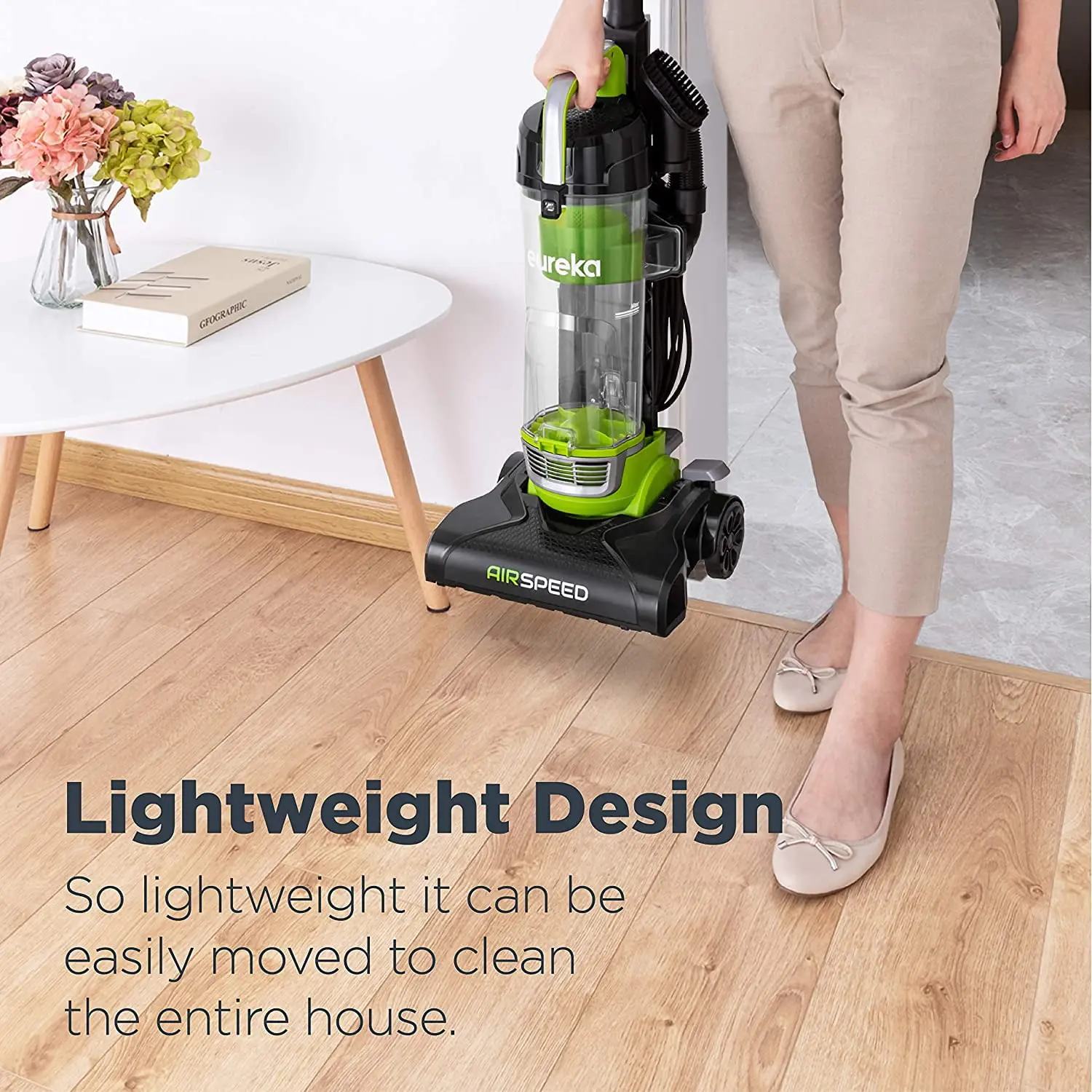AirSpeed Upright Carpet Vacuum Cleaner, NEU100, Green & Black, New