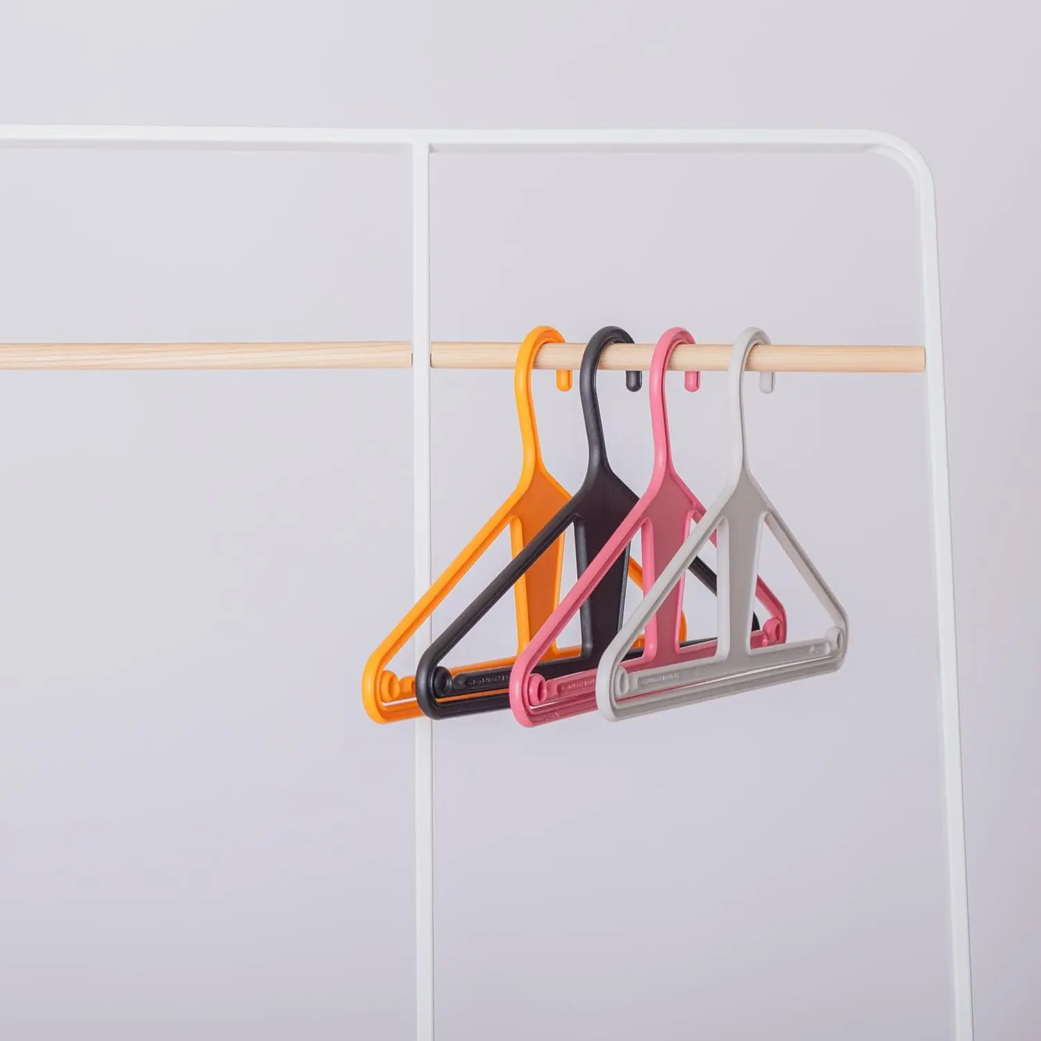 100% Recycled High-Strength Clothing Hanger, Pants, Shirt, Jacket - Patented (Oatmilk 10-Pack)
