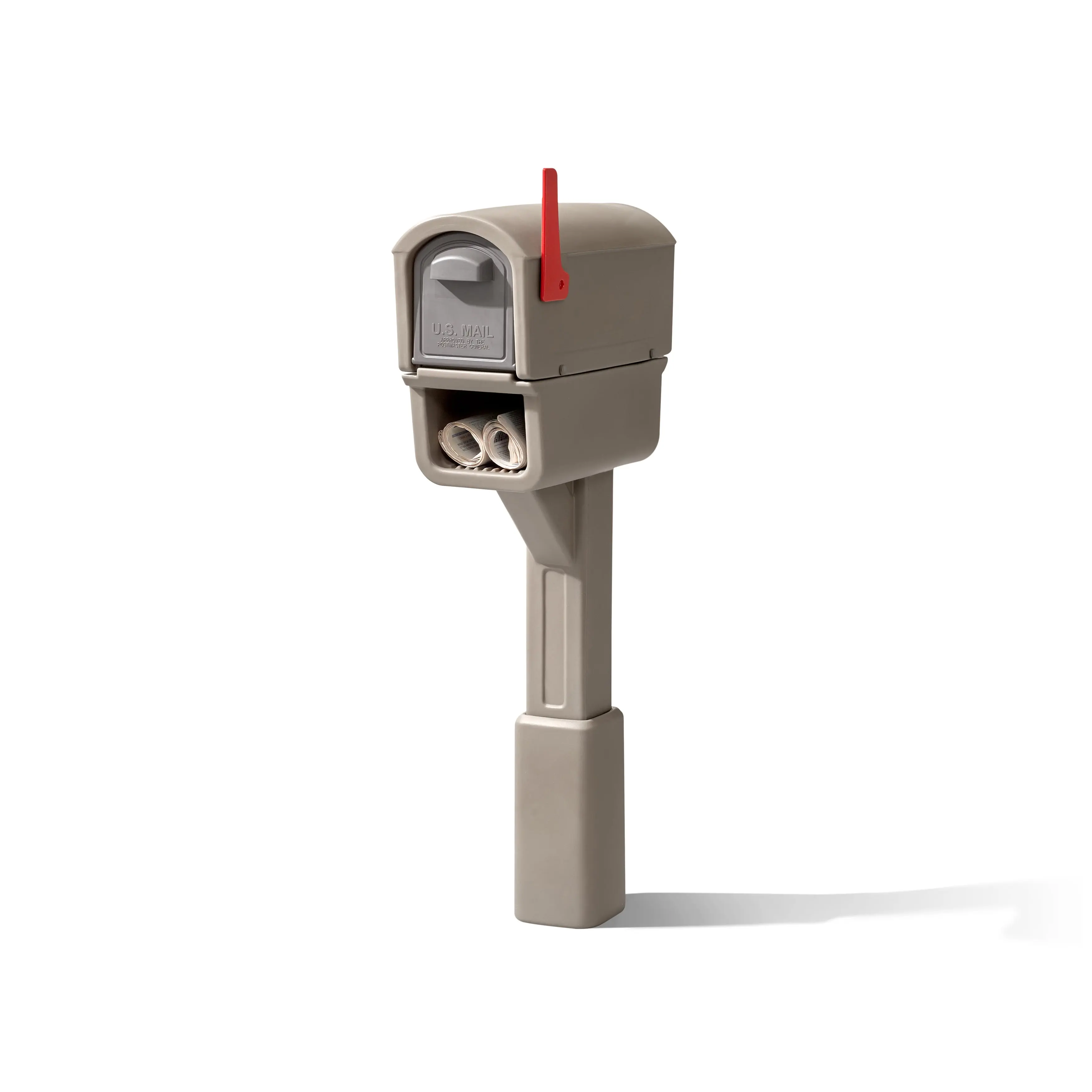 Step2 MailMaster Express Plus Plastic Mailbox Mocha Finish