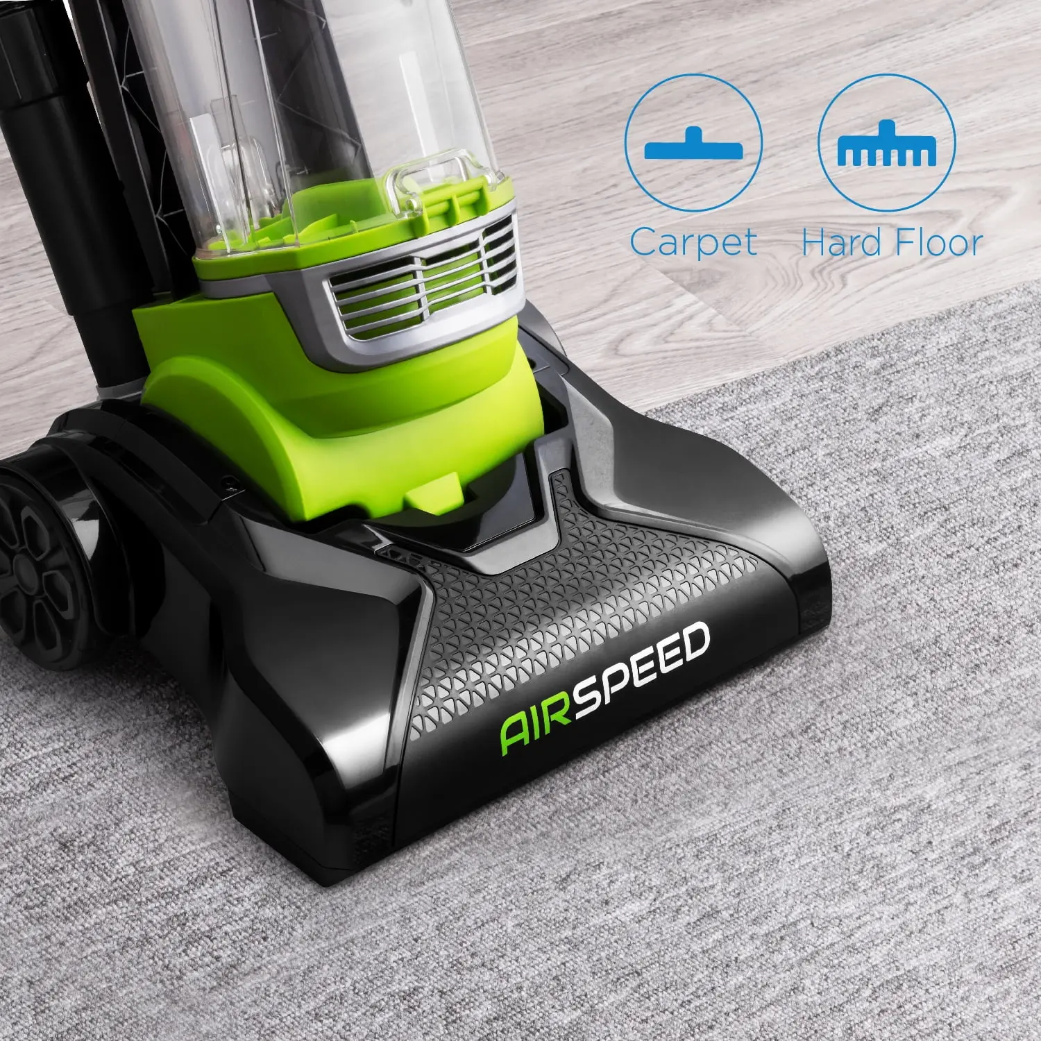 AirSpeed Upright Carpet Vacuum Cleaner, NEU100, Green & Black, New