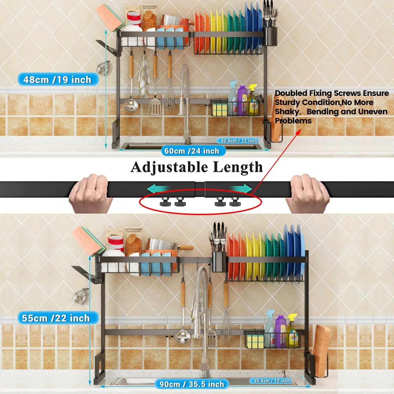 Stainless Steel Foldable Dish Drying Rack