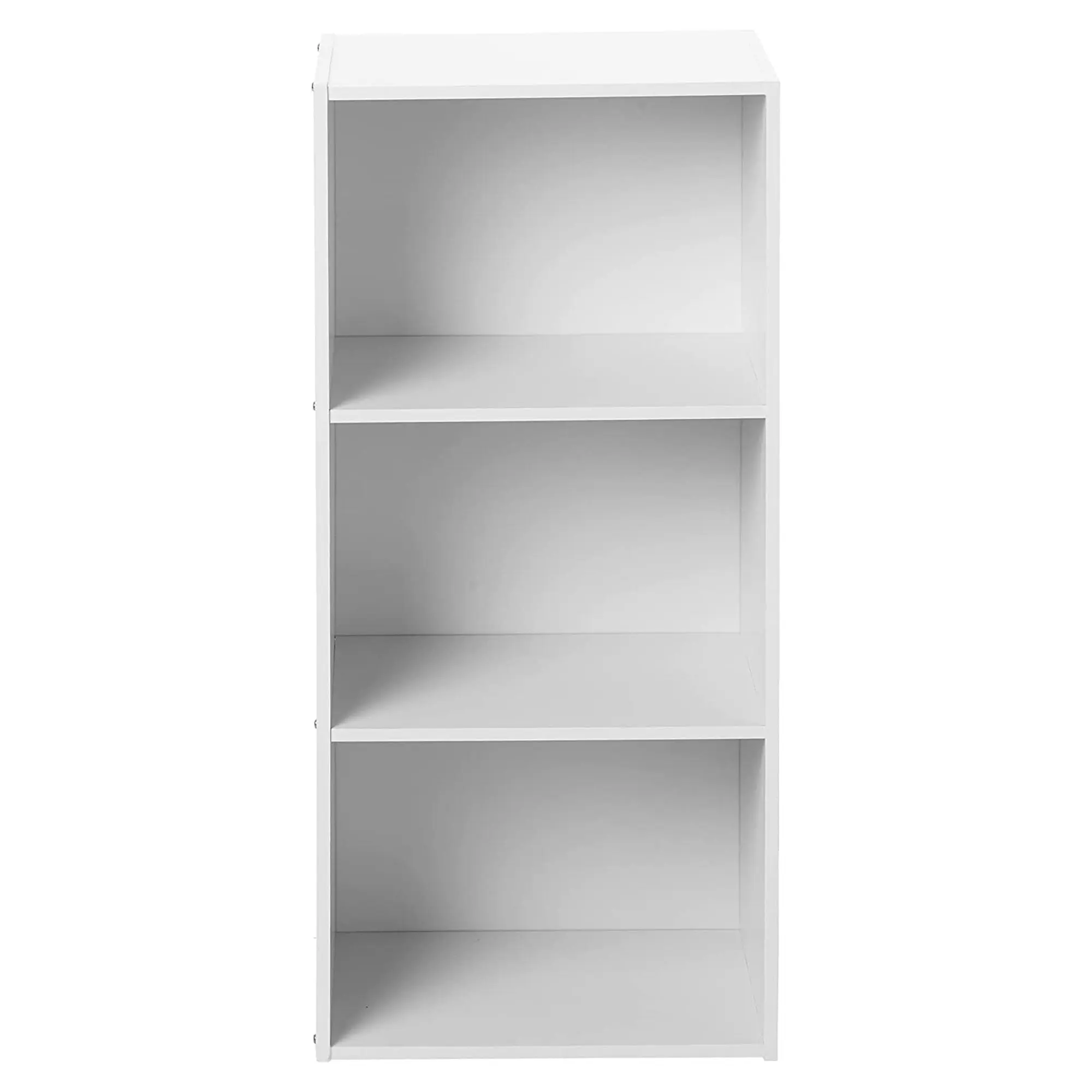 3-Shelf Bookcase, White